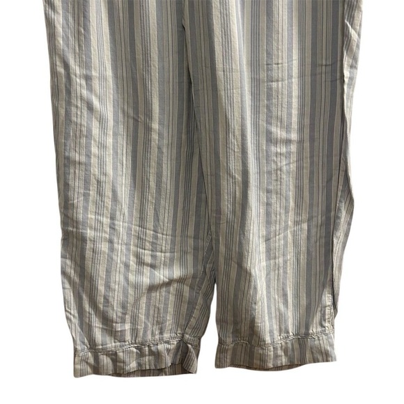 Haven Well Within Women's Striped Pajama Set XL Blue White Organic Cotton - Picture 12 of 14